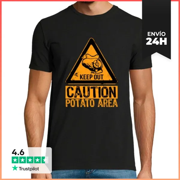 Camiseta Hombre Clásica Portal 2 Glados - Funny Potato Quote