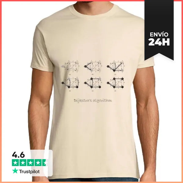 Camiseta Hombre Clásica Dijkstra's Algorithm LaTostadora