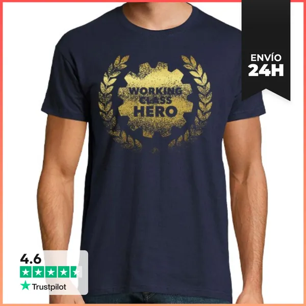 Camiseta Hombre Clásica Héroe De La Clase Trabajadora LaTostadora