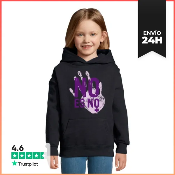 Sudadera Para Niños Con Capucha NO ES NO LaTostadora