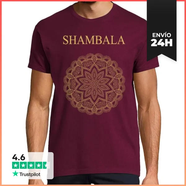 Camiseta Hombre Clásica Shambala Dorado LaTostadora