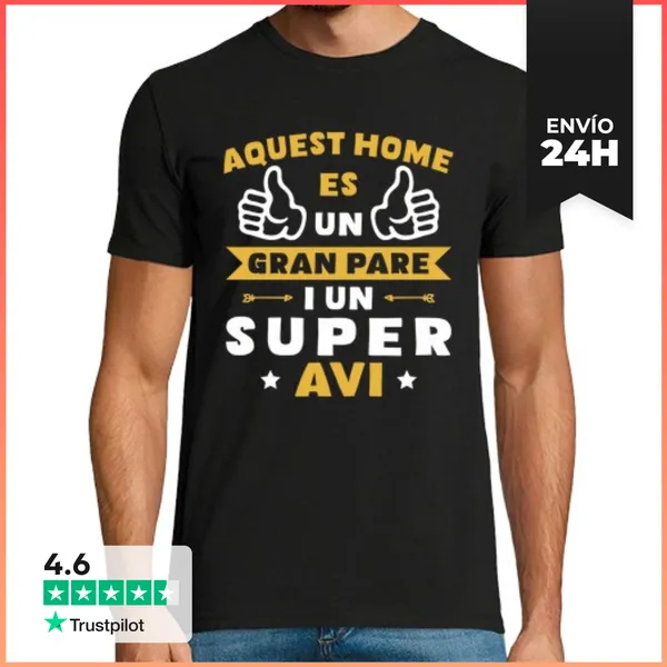 Camiseta Hombre Clásica Este Hombre Es Un Gran Padre Y Un Súper