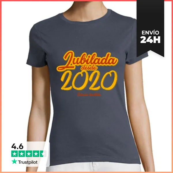 Camiseta Mujer Clásica Jubilada Desde 2020, Edición Limitada