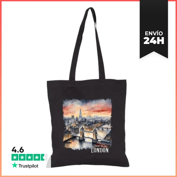 Bolsa De Tela Acuarela De Londres, Londres Reino Unido