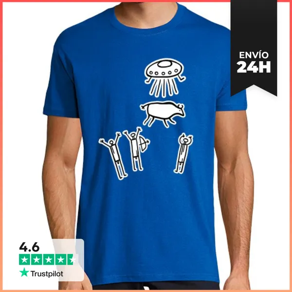 Camiseta Hombre Clásica Ficcion Prehistorica LaTostadora