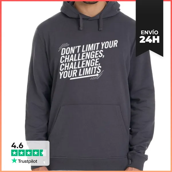 Sudadera Unisex Con Capucha Desafía Tus Límites LaTostadora