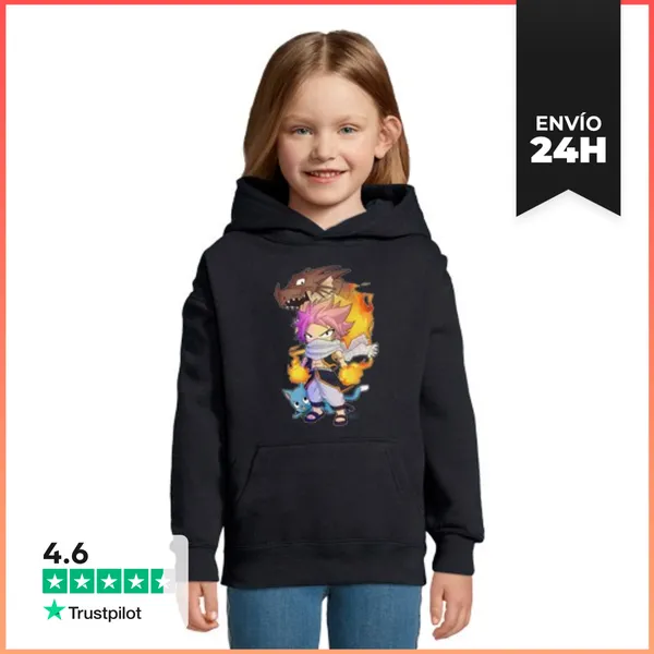 Sudadera Para Niños Con Capucha Fairy Tail LaTostadora