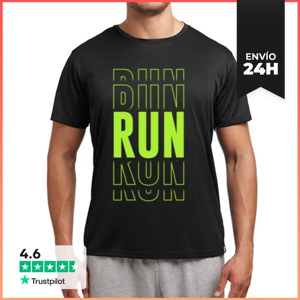 Camiseta Deportiva Hombre Camiseta RUN LaTostadora
