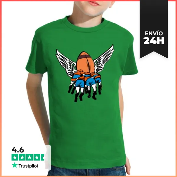 Camiseta Clásica Para Niños Rugby - Camisola Nen@s LaTostadora