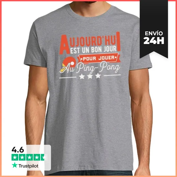 Camiseta Hombre Clásica Buen Día Tenis LaTostadora