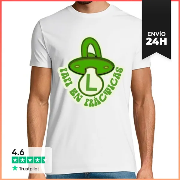 Camiseta Hombre Clásica Papi En Practicas LaTostadora