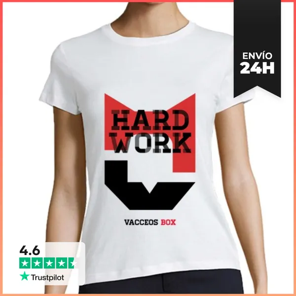 Camiseta Mujer Clásica Hard Work LaTostadora