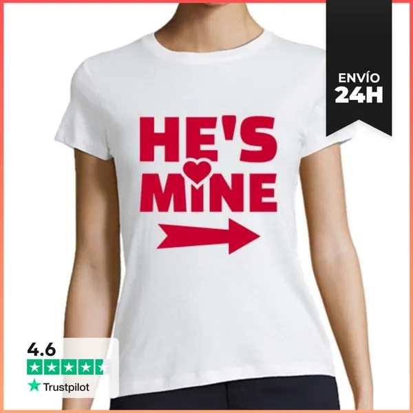 Camiseta Mujer Clásica El Es Mio LaTostadora