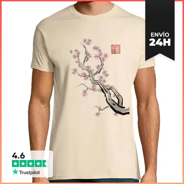 Camiseta Hombre Clásica Cherry Sumi LaTostadora