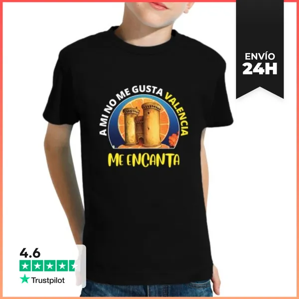 Camiseta Clásica Para Niños Valencia Camiseta No Me Gusta