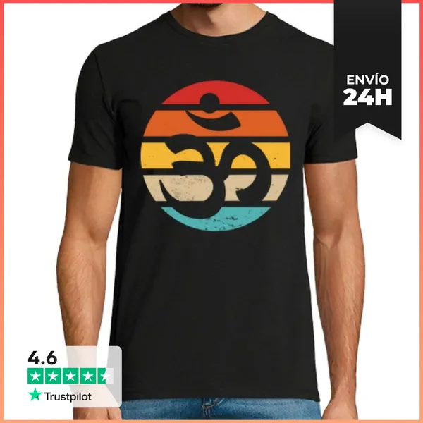 Camiseta Hombre Clásica Humorístico Retro Buda Fe Creencias