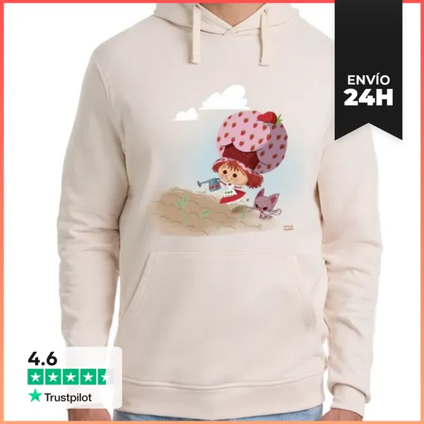 Sudadera Unisex Con Capucha Tarta De Fresa LaTostadora
