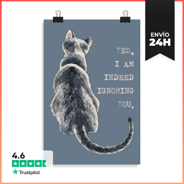 Póster Vertical Cat Freedom LaTostadora