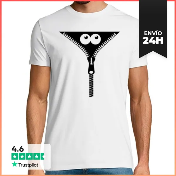 Camiseta Hombre Clásica Cremallera LaTostadora