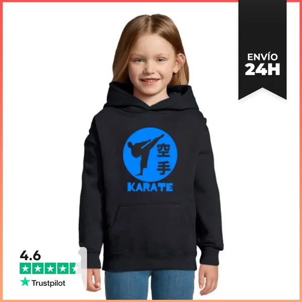 Sudadera Para Niños Con Capucha Karate 6 LaTostadora