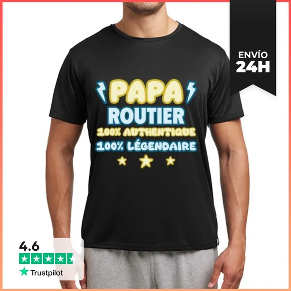 Camiseta Deportiva Hombre Papá De Camión Conductor De Camión Cami