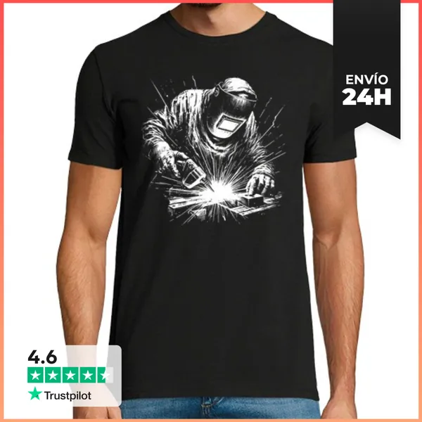 Camiseta Hombre Clásica Trabajos De Soldadura LaTostadora