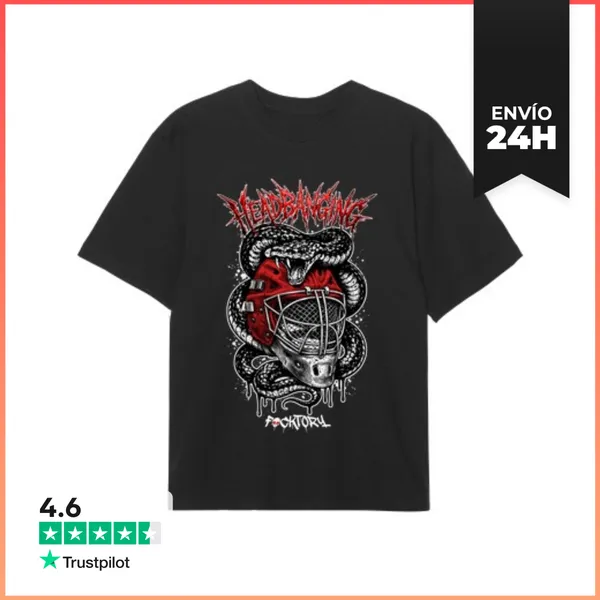 Camiseta Oversize Headbanging Hockey LaTostadora