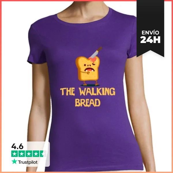 Camiseta Mujer Clásica Pan Caminante LaTostadora