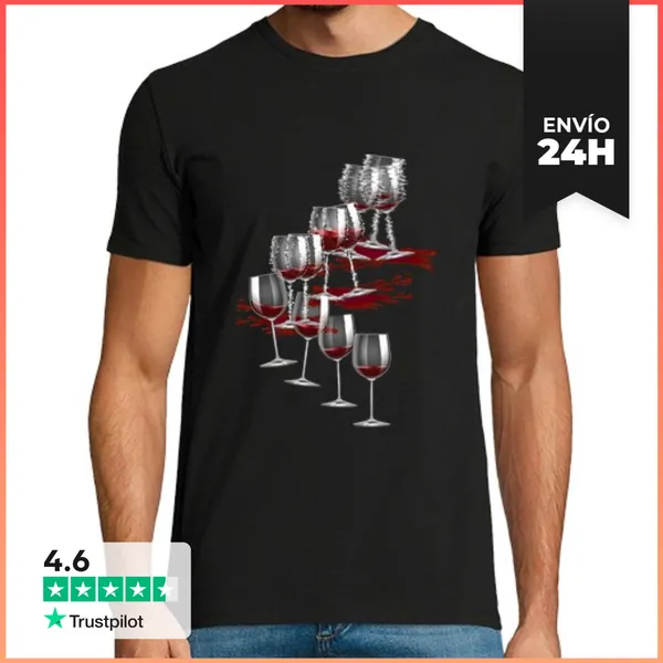 Camiseta Hombre Clásica La Senda Del Vino LaTostadora