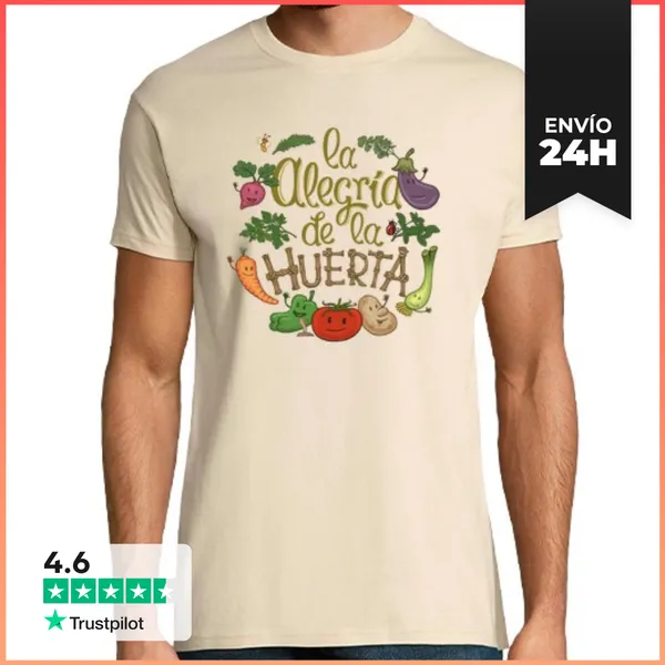 Camiseta Hombre Clásica La Alegría De La Huerta LaTostadora