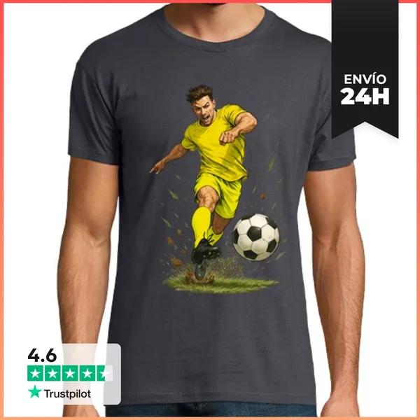 Camiseta Hombre Clásica Fútbol Villarreal LaTostadora