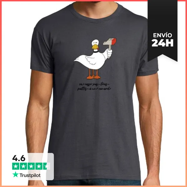Camiseta Hombre Clásica Un Pato No Rompe Tres Patas LaTostadora