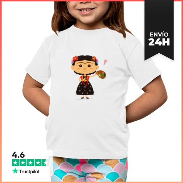 Camiseta Clásica Para Niños Frida 2 LaTostadora