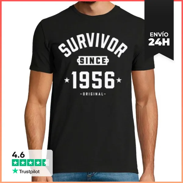 Camiseta Hombre Clásica Survivor 1956 LaTostadora