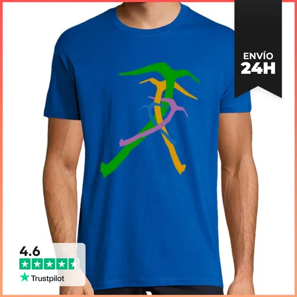 Camiseta Hombre Clásica Piolets Colors LaTostadora