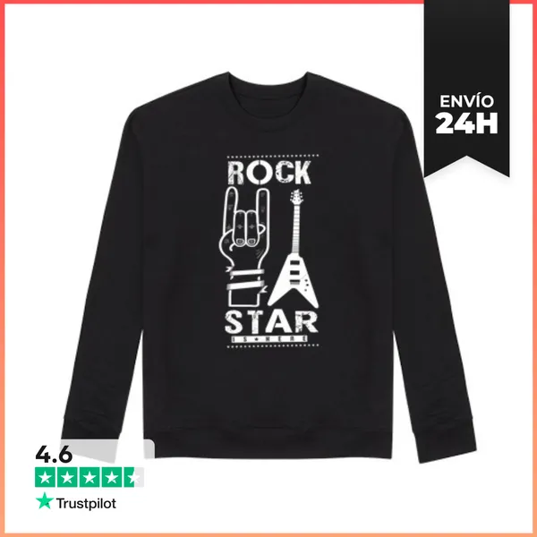 Sudadera Unisex Hombre, Sudadera, Negra LaTostadora