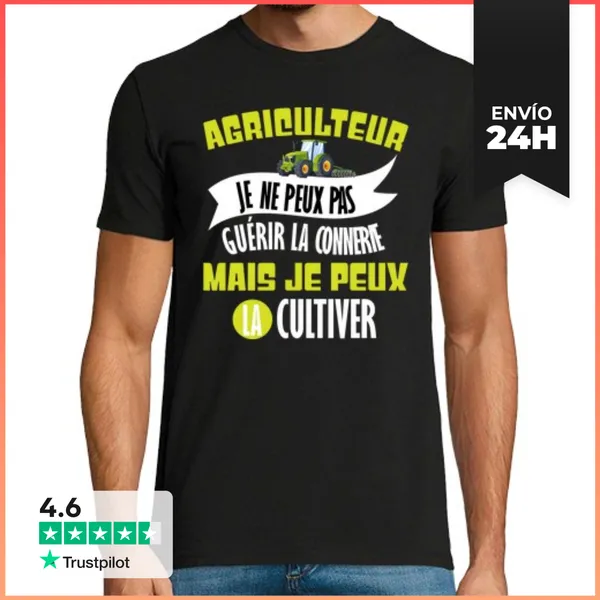 Camiseta Hombre Clásica Camiseta Humorística De Granjero Para H