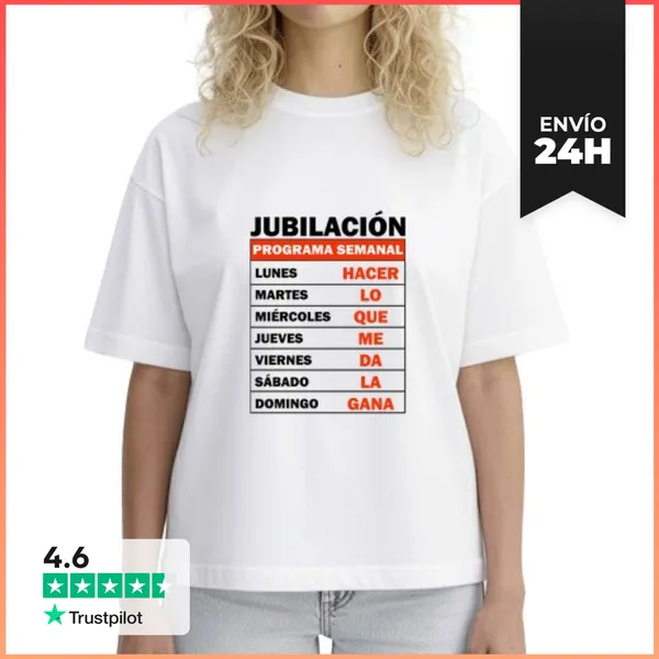 Camiseta Mujer Boxy Estoy Jubilado Fiesta De Jubilación