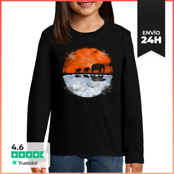 Camiseta Manga Larga Para Niños Polar Opposites LaTostadora