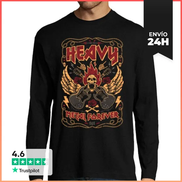 Camiseta Hombre Manga Larga HEAVY LaTostadora