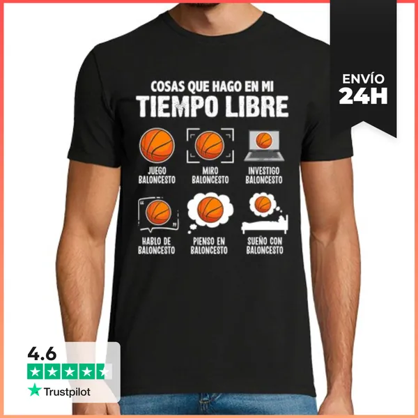 Camiseta Hombre Clásica Me Encanta El Baloncesto Jugador De