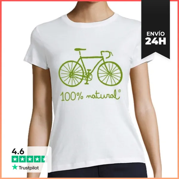 Camiseta Mujer Clásica 100x100 Natural LaTostadora