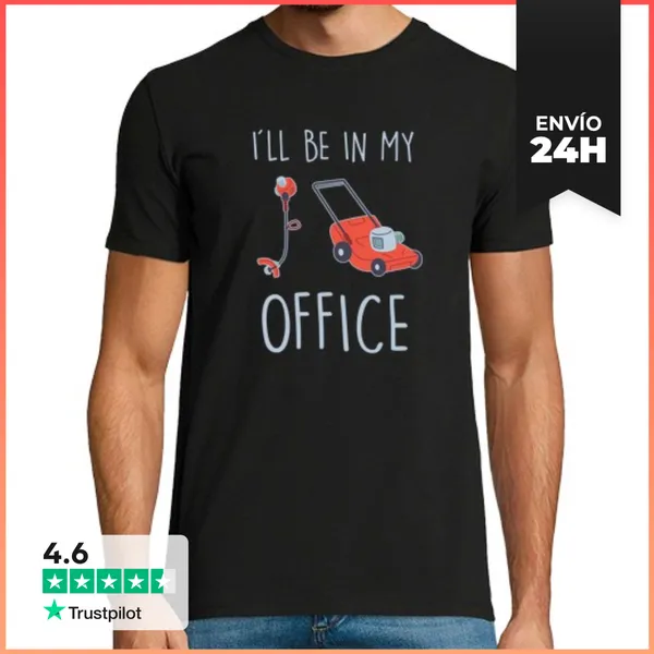 Camiseta Hombre Clásica Lawn Care Lawn Mower Gardening