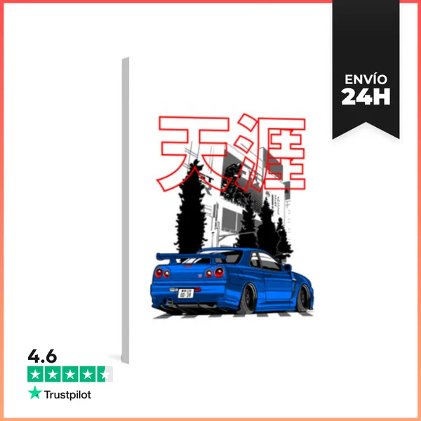 Lienzo Vertical R34 Stance LaTostadora