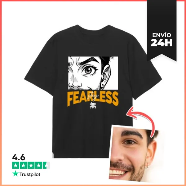 Camiseta Oversize Efecto Manga Camiseta Oversize Stay Fearless