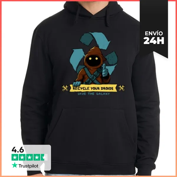 Sudadera Unisex Con Capucha Save Galaxy LaTostadora