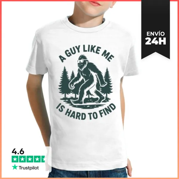 Camiseta Clásica Para Niños A GUY LIKE ME IS HARD TO FIND BIGFOOT
