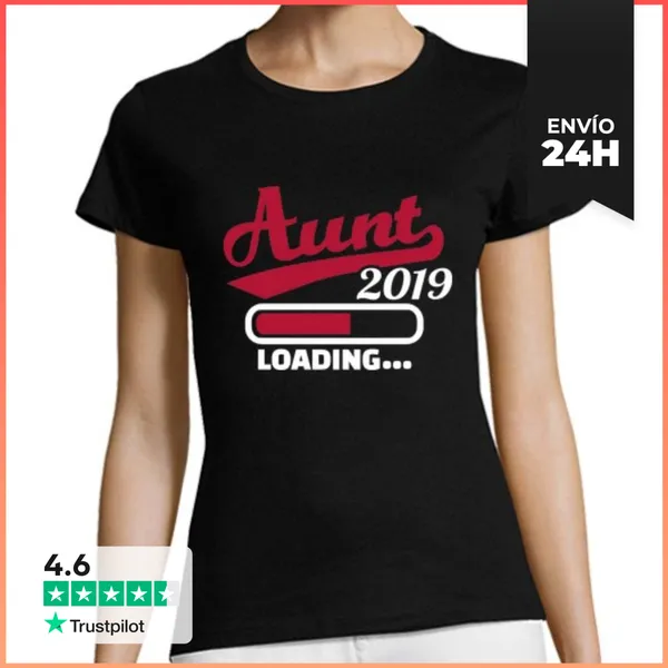 Camiseta Mujer Clásica Tía 2019 Cargando LaTostadora