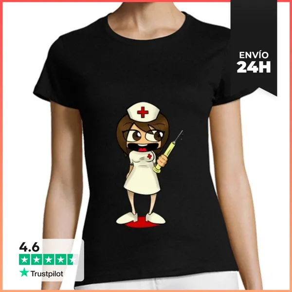 Camiseta Mujer Clásica Enfermera LaTostadora