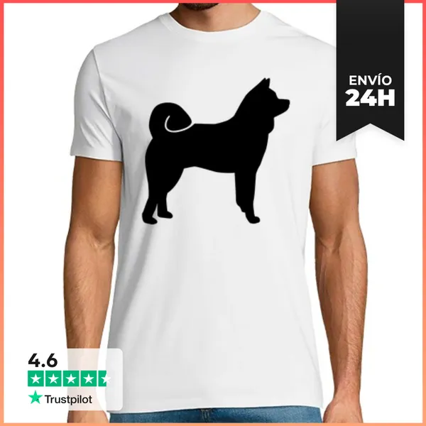 Camiseta Hombre Clásica Akita LaTostadora